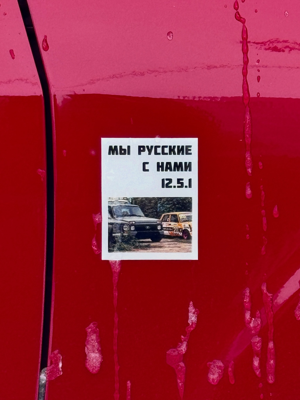 Наклейка "Мы русские"